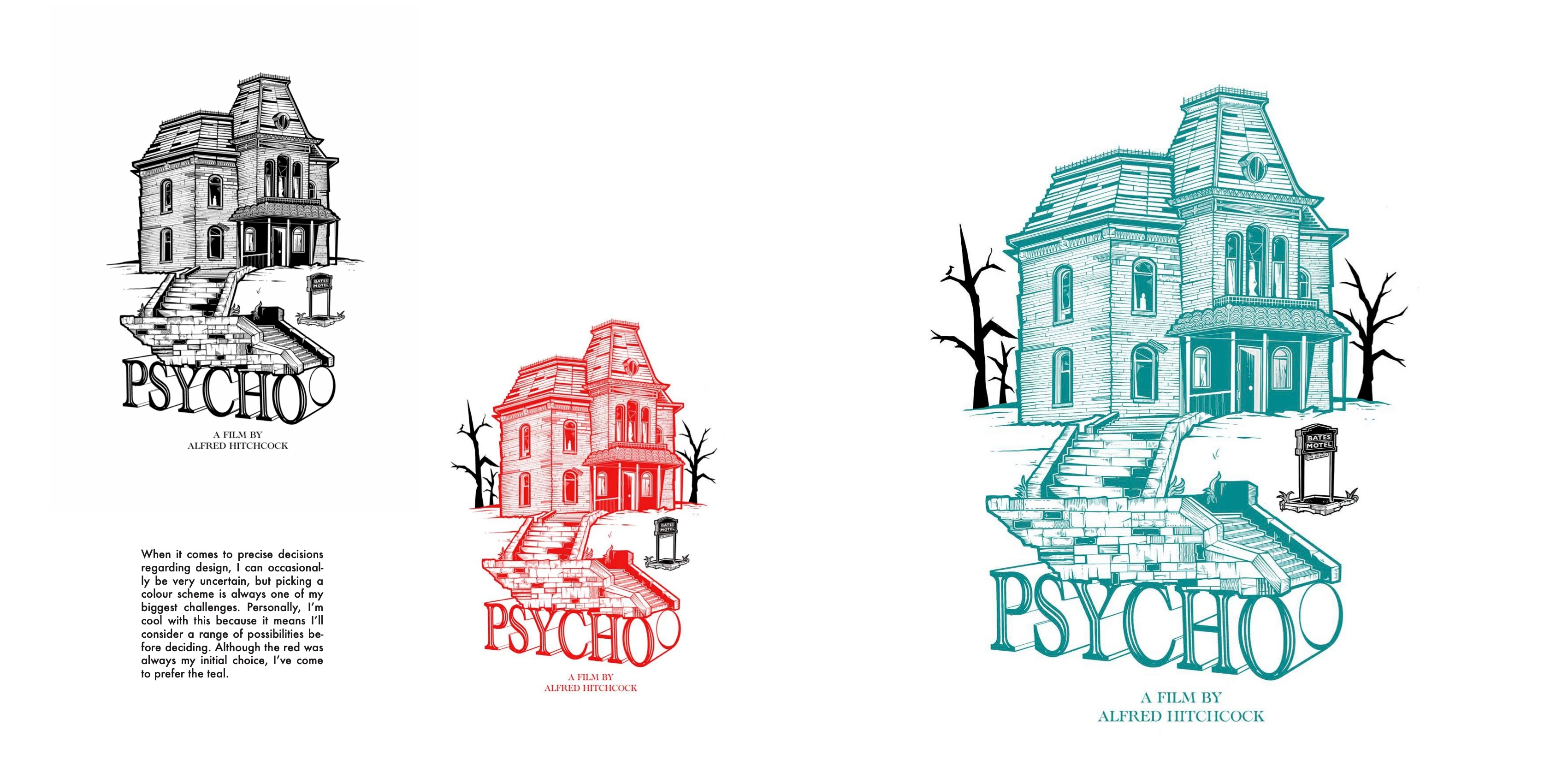 psycho movie poster design