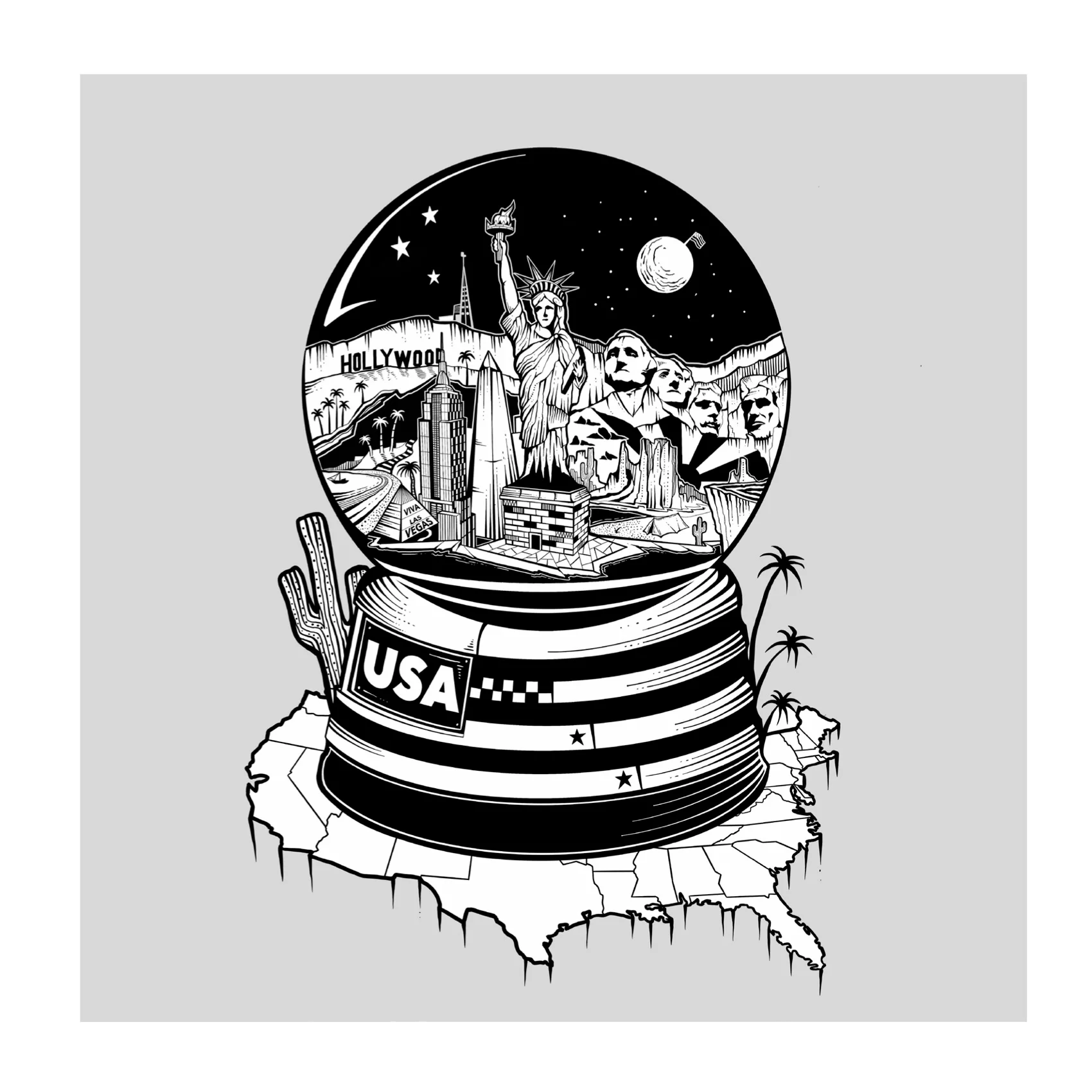 usa snow globe